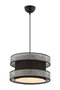 Opviq Halo Lámpara de Araña Gris y Negro
